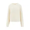 Loulou De Saison 'alfie' Cashmere Sweater In White