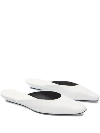 Loulou De Saison Barsi Leather Ballet Flats In Cream
