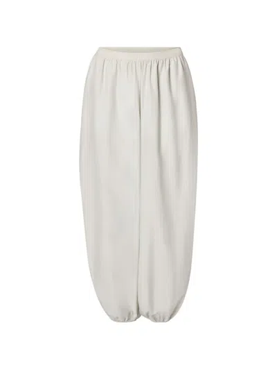 Loulou De Saison Almaya Gathered Trousers In White
