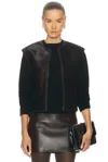Loulou De Saison Ampas Sleeveless Vest In Brown