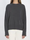 Loulou De Saison Anaa Lds Round Neck Sweater In Blue