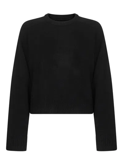 Loulou De Saison Anaa Crew-neck Sweater In Black