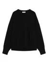 Loulou De Saison Anaa Lds Crew-neck Sweater In Black