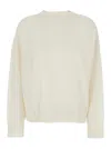 Loulou De Saison Anaa Lds Round Neck Sweater In White
