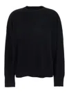 Loulou De Saison Anaa Lds Round Neck Sweater In Black