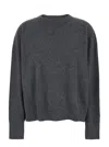 Loulou De Saison Anaa Lds Round Neck Sweater In Gray