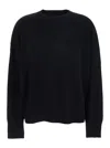 Loulou De Saison Anaa Lds Round Neck Sweater In Black