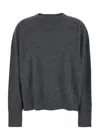 Loulou De Saison Anaa Lds Round Neck Sweater In Gray