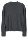 Loulou De Saison Anaa Lds Round Neck Sweater In Gray