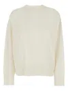 Loulou De Saison Anaa Lds Round Neck Sweater In White