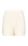 Loulou De Saison Andel Shell Knit Cotton Shorts