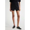 Loulou De Saison Adonia Elasticated-waistband Shorts In Black