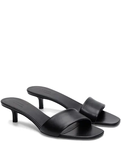 Loulou De Saison Andy Heeled Mules In Black