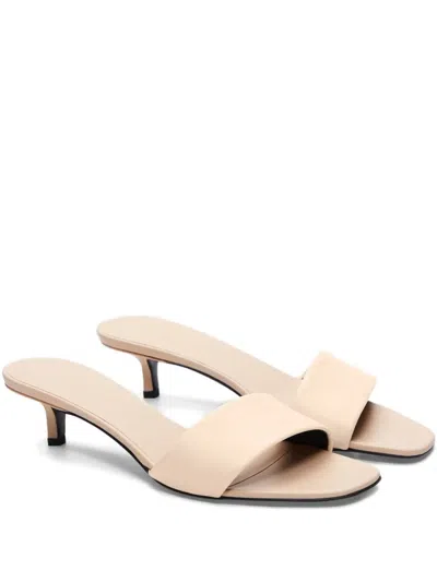 Loulou De Saison Andy Heeled Mules In Pink