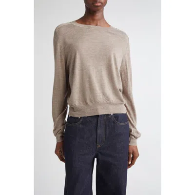Loulou De Saison Angus Cashmere Crewneck Sweater In Neutral