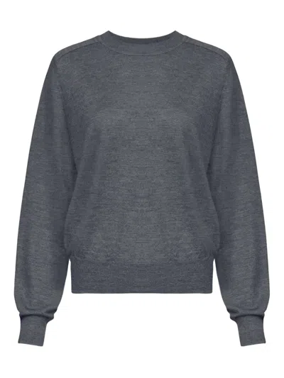 Loulou De Saison Angus Crew-neck Cashmere Sweater In Gray