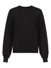 Loulou De Saison Angus Drop-shoulder Ribbed Sweater In Black