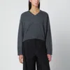 Loulou De Saison Anthracite Grey Cashmere Sweater In Gray
