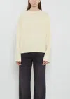 Loulou De Saison Anton Cashmere Crewneck Sweater In Neutral