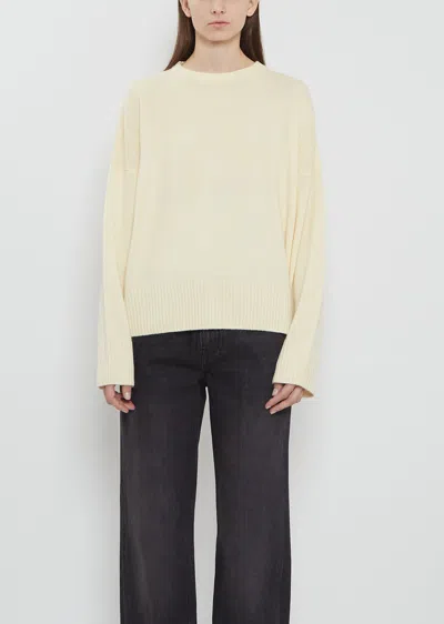 Loulou De Saison Anton Cashmere Crewneck Sweater In Neutral
