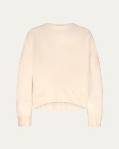 Loulou De Saison Anton Cashmere Crewneck Sweater In Neutral