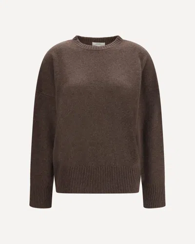 Loulou De Saison Anton Cashmere Sweater In Brown