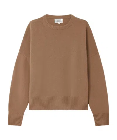 Loulou De Saison Anton Crew-neck Sweater In Brown