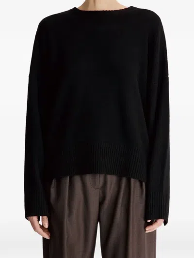 Loulou De Saison Anton Lds Cashmere Sweater In Black