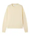 Loulou De Saison Anton Oversized Embroidered Cashmere Sweater In Neutral