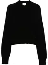 Loulou De Saison "anzor" Lds V Neck Boxy Sweater Clothing In Black
