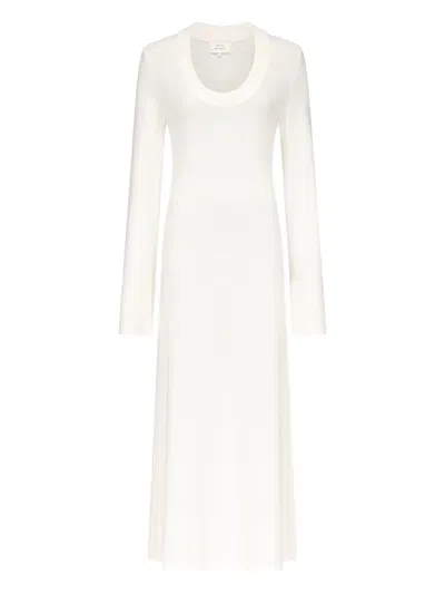 Loulou De Saison Ari Midi Dress In White