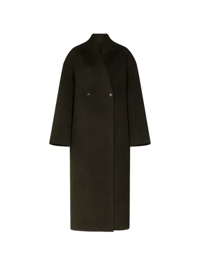 Loulou De Saison Aris Double-breasted Coat In Brown