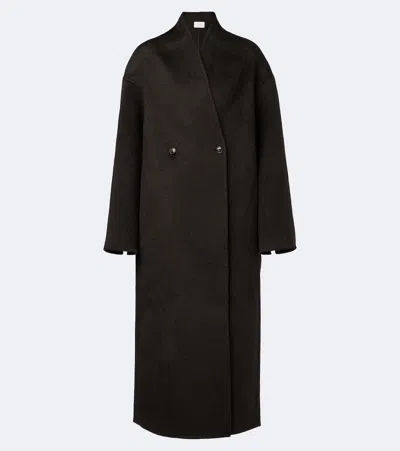 Loulou De Saison Aris Double-breasted Wool And Cashmere Coat In Brown