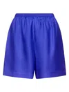 Loulou De Saison Arl Elastic-waistband Side-pocket Shorts In Blue