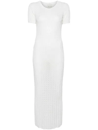 LOULOU DE SAISON ARUBA DRESS WOMAN IVORY