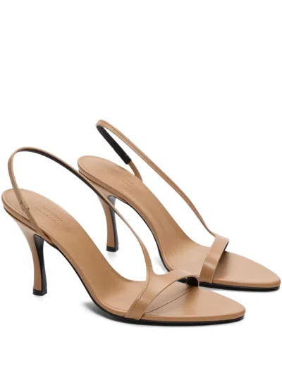 Loulou De Saison Arwa Heeled Sandals In Neutral