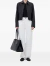 Loulou De Saison Ascot Leather Jacket In Black In Black