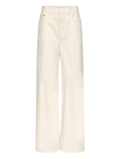 Loulou De Saison Asmar Logo-patch Jeans In Neutral