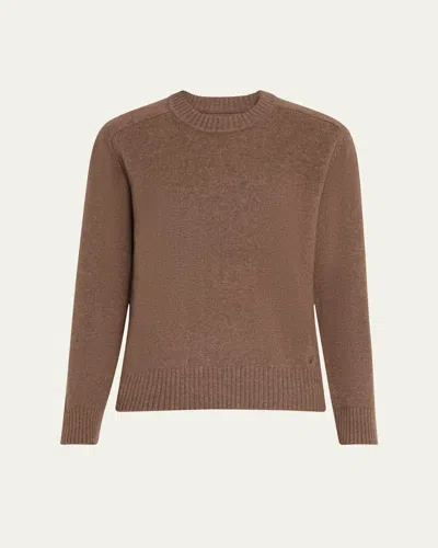 Loulou De Saison Baltra Cashmere Crewneck Sweater In Brown