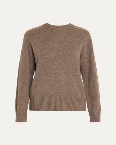 Loulou De Saison Baltra Cashmere Crewneck Sweater In Nutmeg Mel