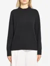Loulou De Saison Drop-shoulder Ribbed Sweater In Black
