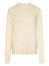 Loulou De Saison Baltra Lds Ribbed Sweater In Neutral