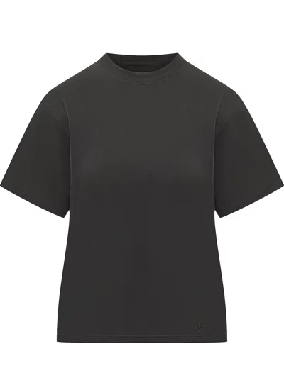 Loulou De Saison Basic Gironeck T-shirt In Black