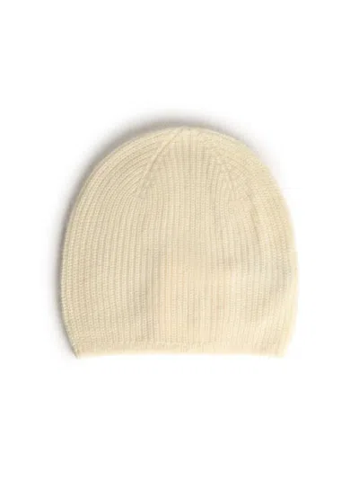 Loulou De Saison Beanie 'flyn' Ivory Cashmere Hat In Neutral