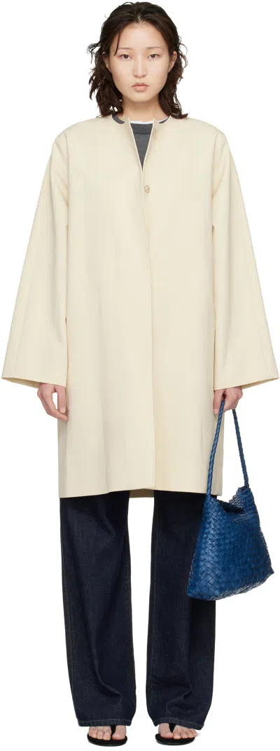 Loulou De Saison Beige Merill Cotton Gabardine Coat In Neutral