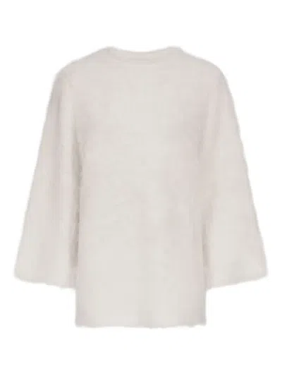 Loulou De Saison Bell-sleeve Sweater In White