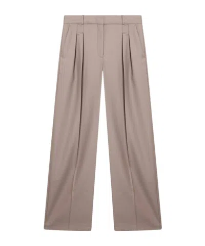 Loulou De Saison Belt Loop Casual Pants In Brown
