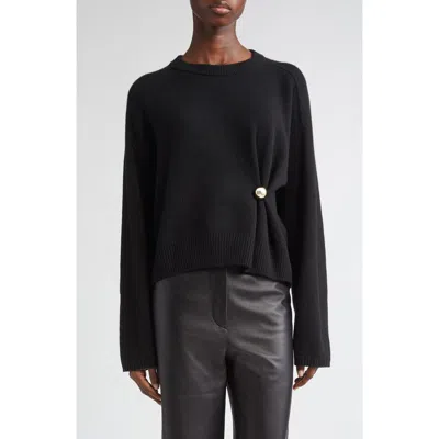 LOULOU DE SAISON LOULOU DE SAISON BILL DRAPED CASHMERE SWEATER