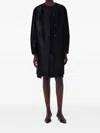 Loulou De Saison Leather Coat In Black