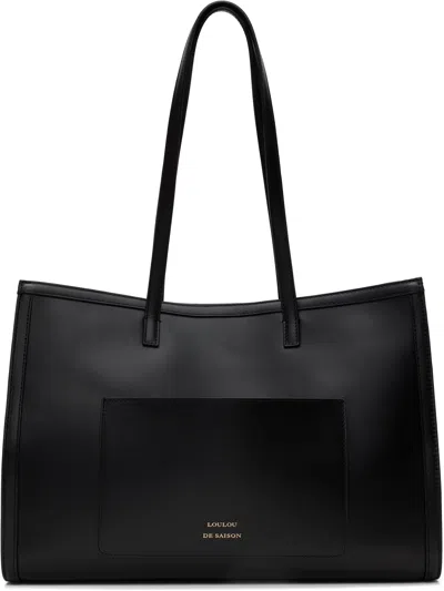 Loulou De Saison Black Anyla Leather Tote